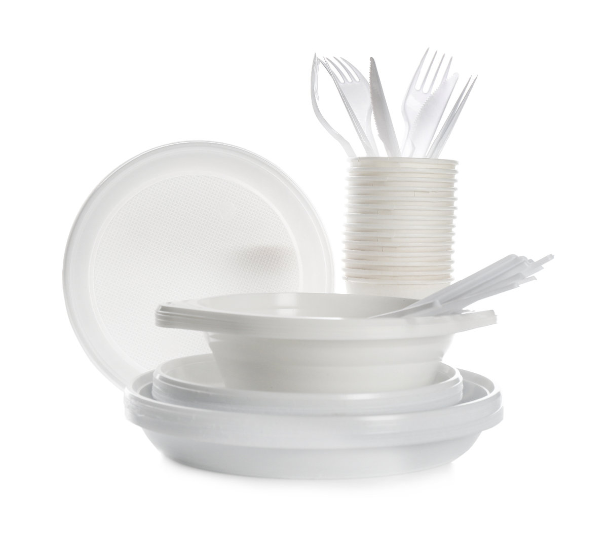 Disposable plates and cutlery